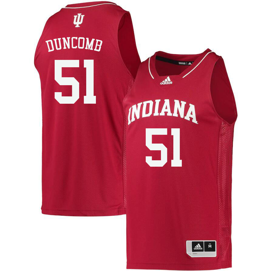 Men #51 Logan Duncomb Indiana Hoosiers College Basketball Jerseys Sale-Crimson